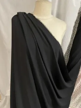 Poly Crepe- Jet Black
