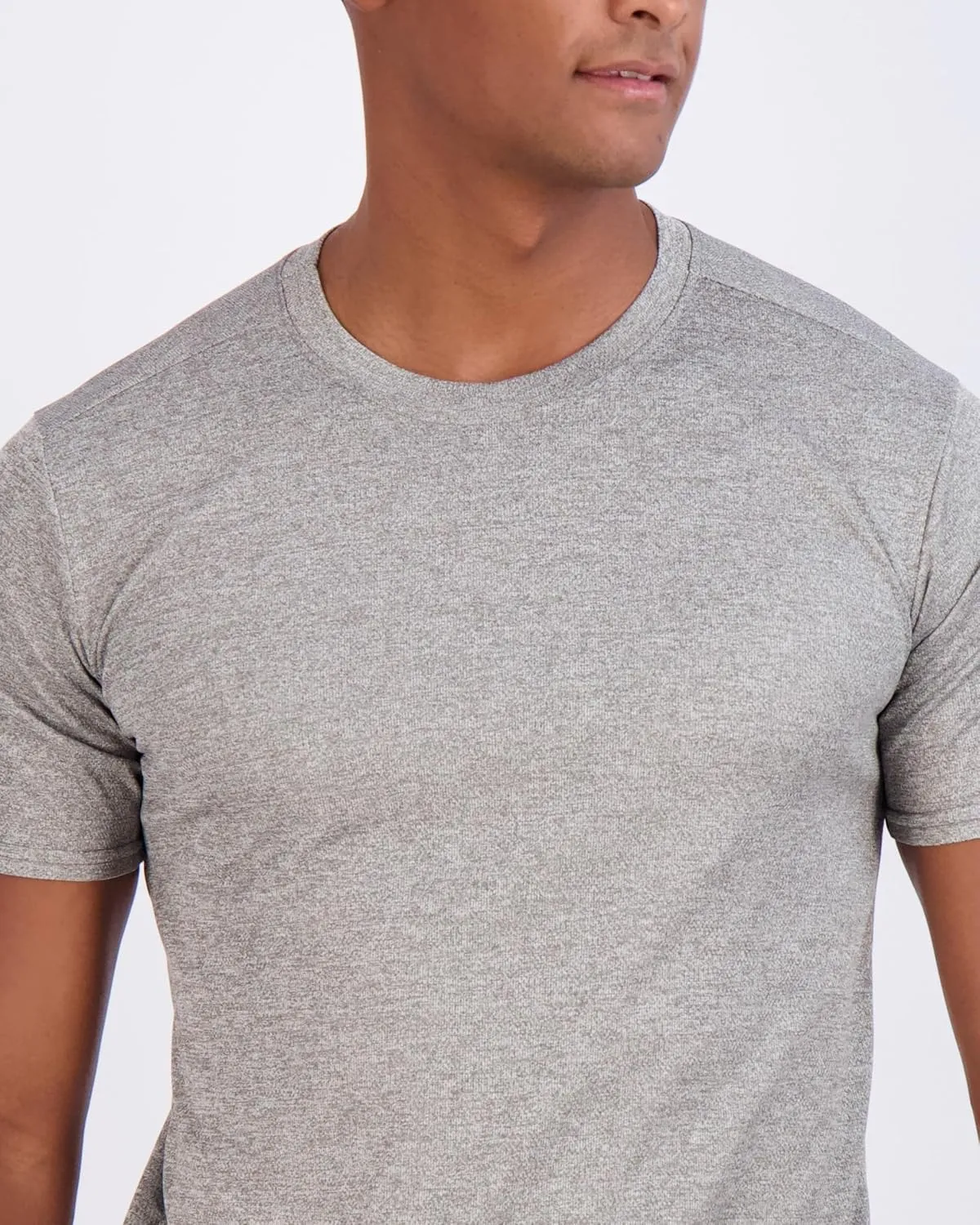 Real Essentials 5 Pack Men??s Active Quick Dry Mesh Crew Neck T Shirts | Athletic Short Sleeve Tee (Available in Big & Tall)