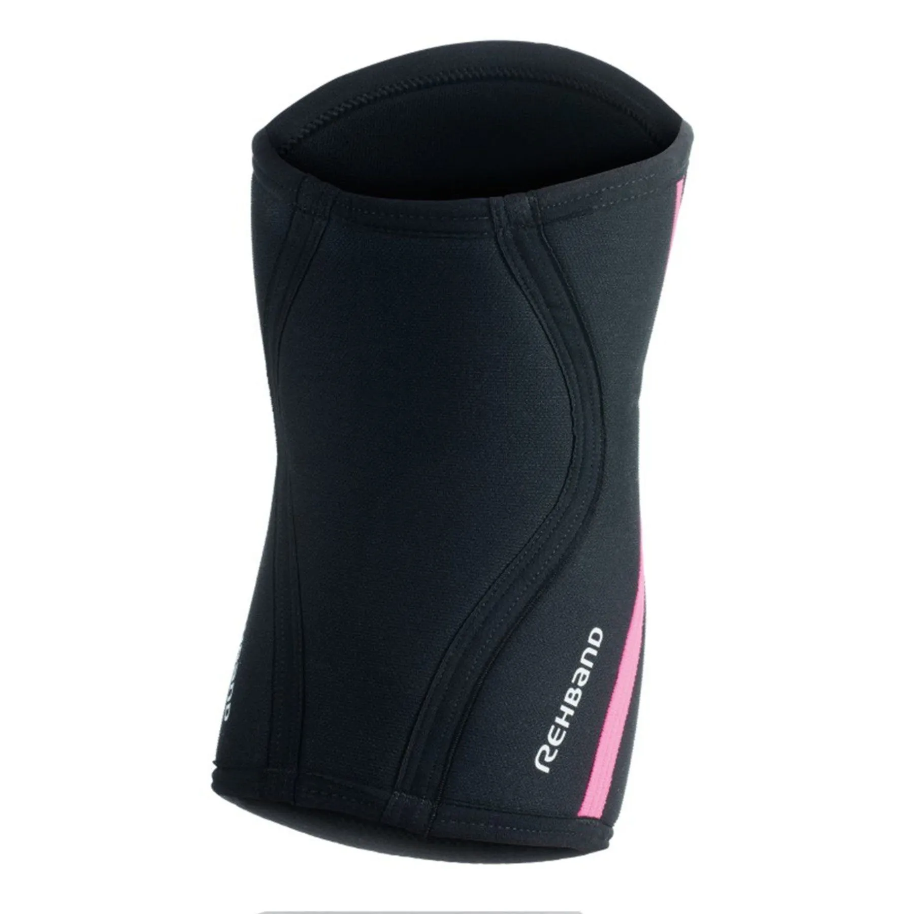 Rehband RX Knee Sleeves - 7mm - Black/Pink - PAIR