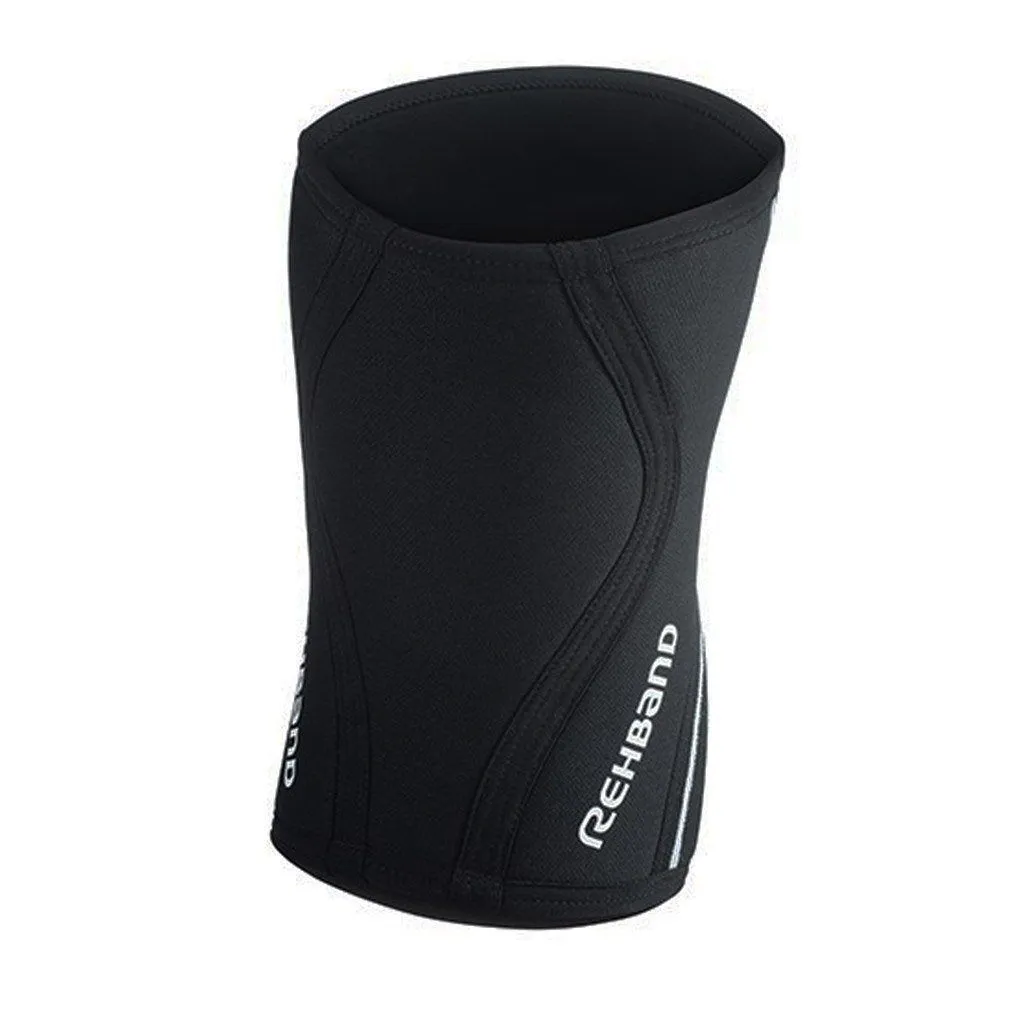 Rehband RX Knee Sleeves - 7mm - Black/White - PAIR