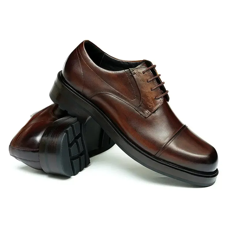 Round toe derby shoes D89623