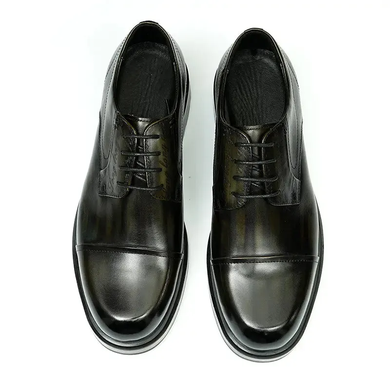 Round toe derby shoes D89623