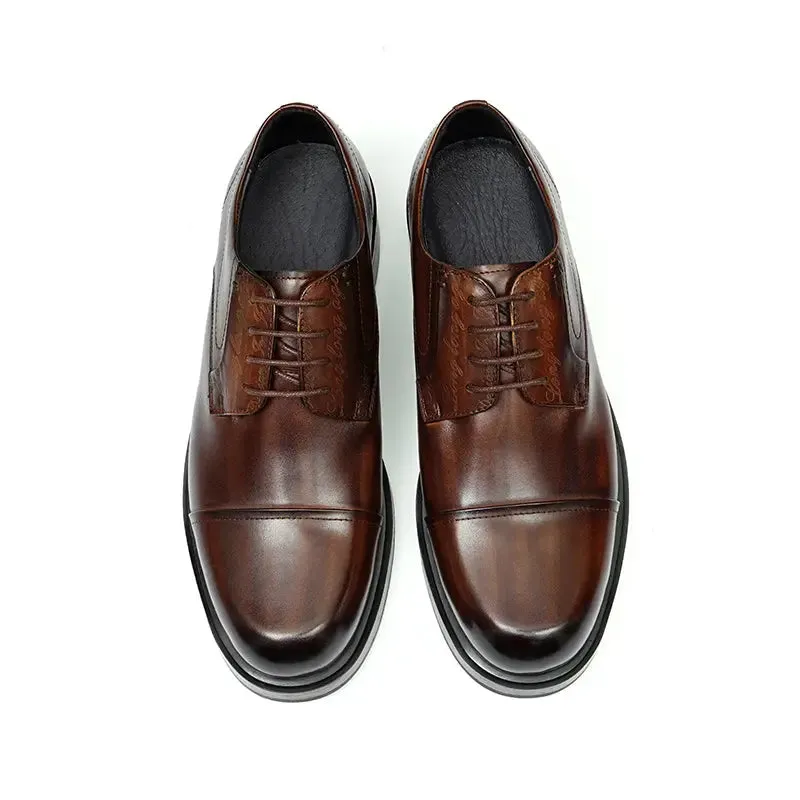 Round toe derby shoes D89623