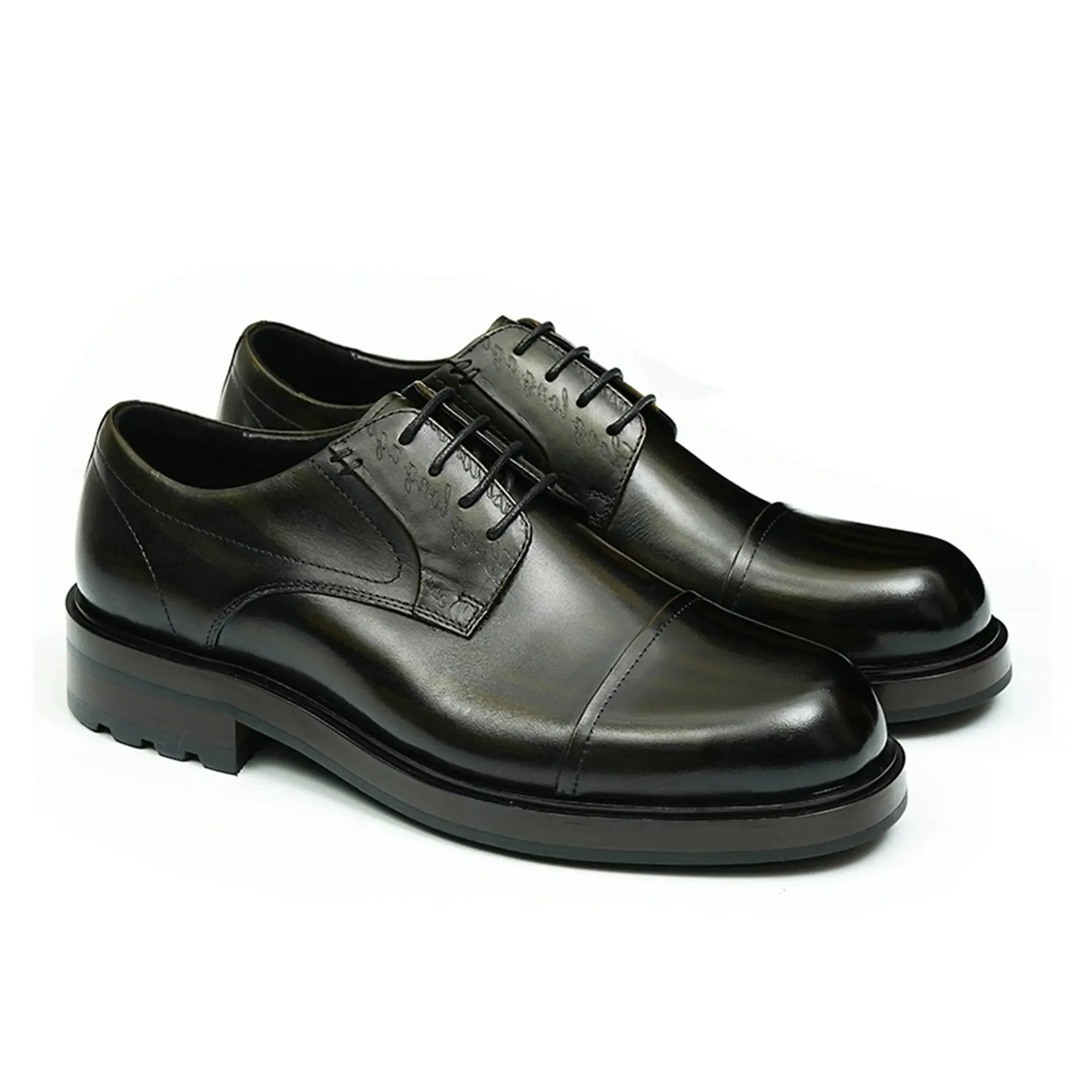 Round toe derby shoes D89623