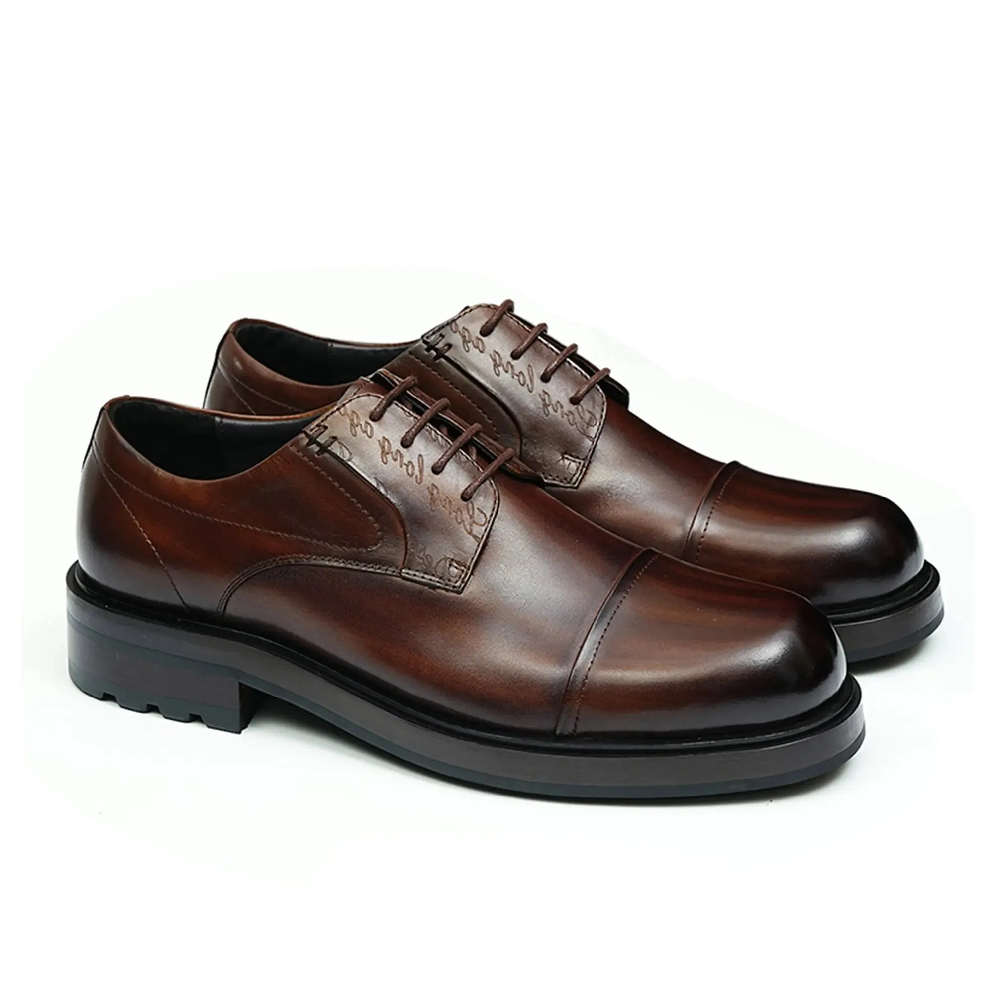 Round toe derby shoes D89623