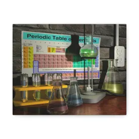 Science Scene Stretched Canvas