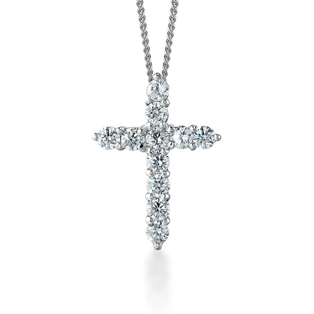 Shining Love Cross Pendant