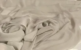 Silk Chiffon Wide- Gray