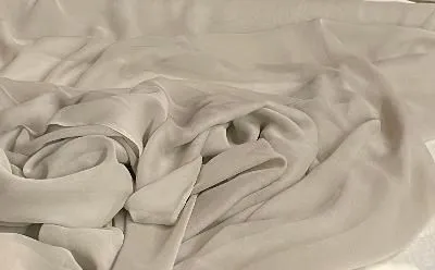 Silk Chiffon Wide- Gray