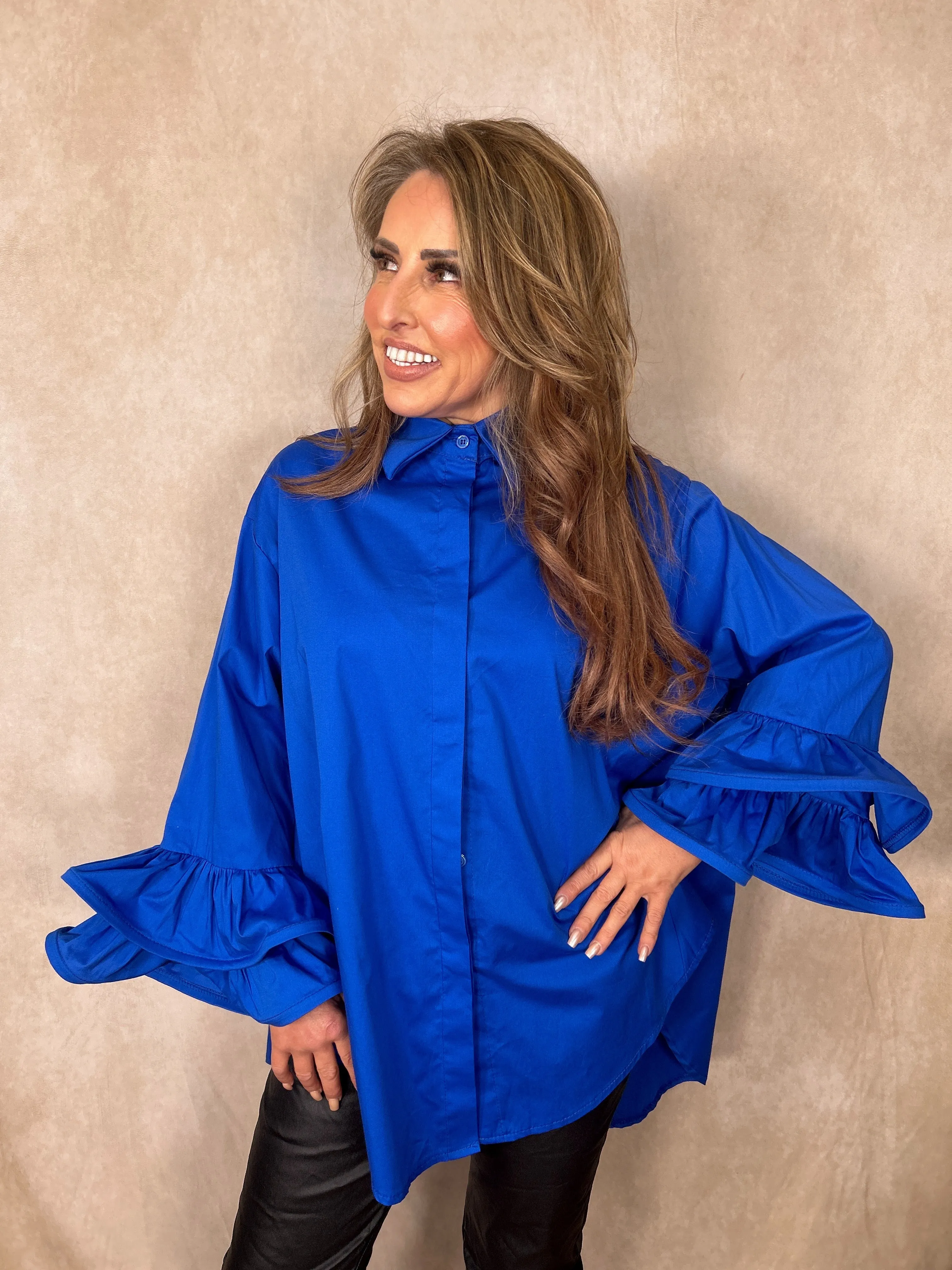 Skye Ruffle Sleeve Shirt