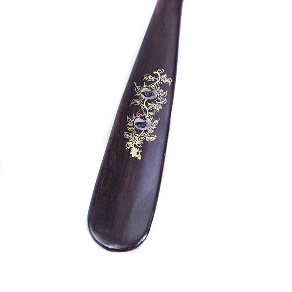 US 1-2 Pcs Extra Long Handle Shoehorn Shoe Horn AID Stick Wooden 55cm 21.5''