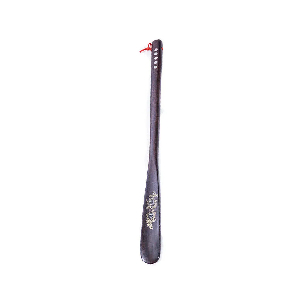 US 1-2 Pcs Extra Long Handle Shoehorn Shoe Horn AID Stick Wooden 55cm 21.5''