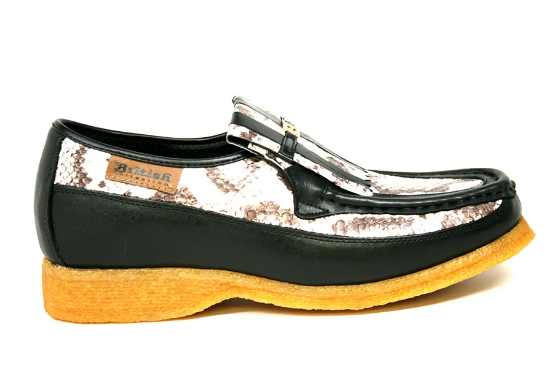 Windsor Black Python Skin & Leather