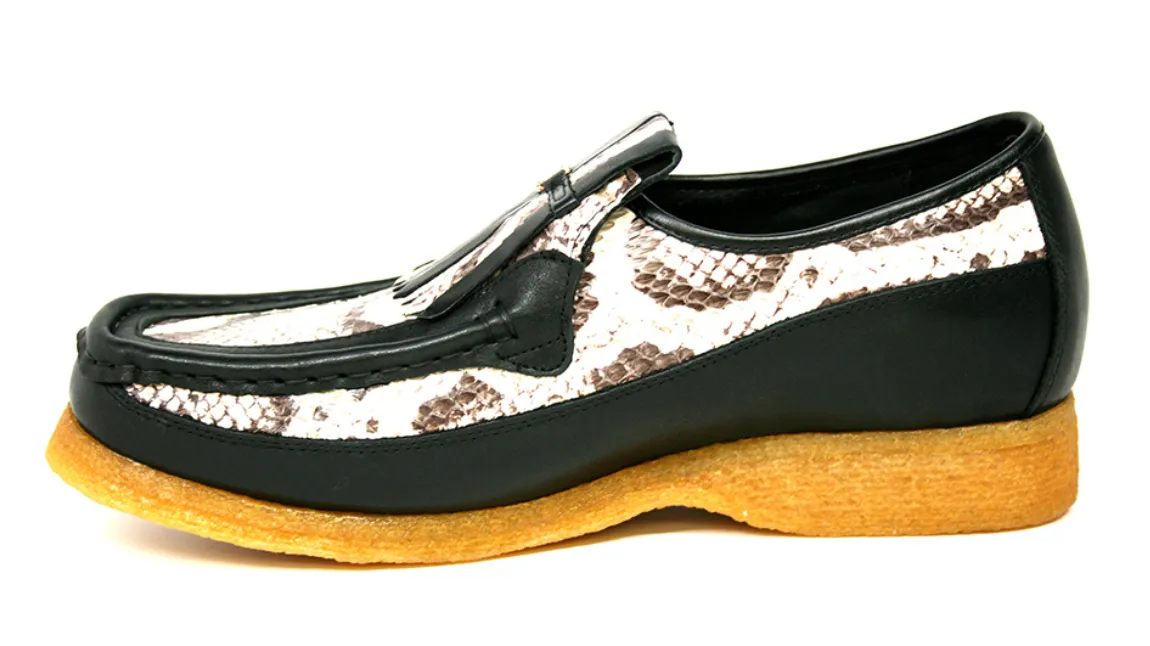 Windsor Black Python Skin & Leather