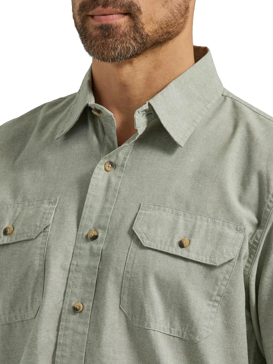 Wrangler Authentics Men's Short Sleeve Classic Woven Shirt