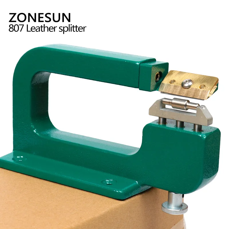 ZONESUN 807 Leather splitter,leather paring device kit,max 35mm width,leather skiver,vegetable tanned leather peeler
