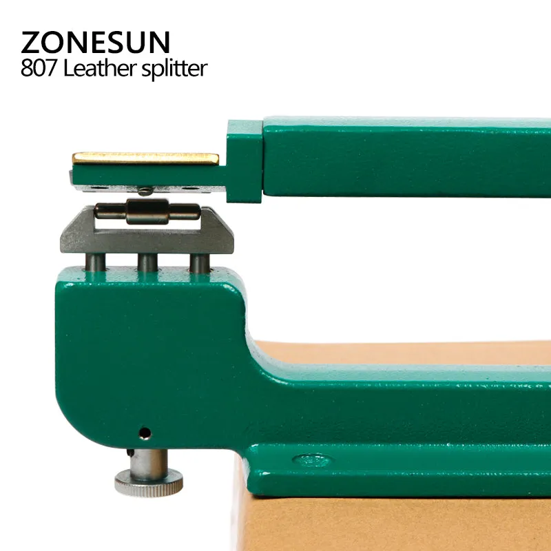 ZONESUN 807 Leather splitter,leather paring device kit,max 35mm width,leather skiver,vegetable tanned leather peeler