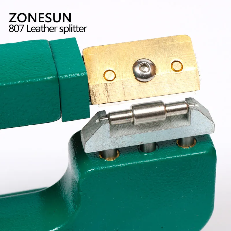 ZONESUN 807 Leather splitter,leather paring device kit,max 35mm width,leather skiver,vegetable tanned leather peeler